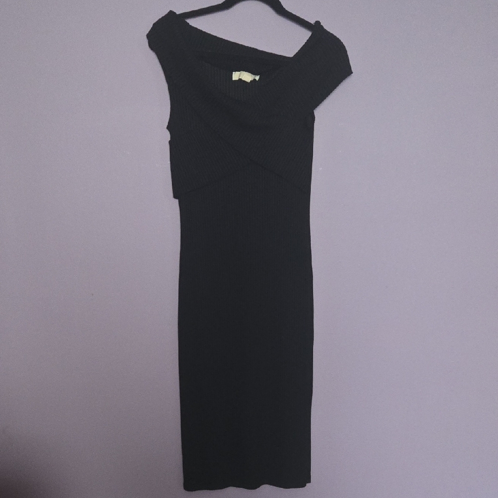 Elegant Black Off-Shoulder Dress